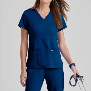 Cherokee Blue scrub top